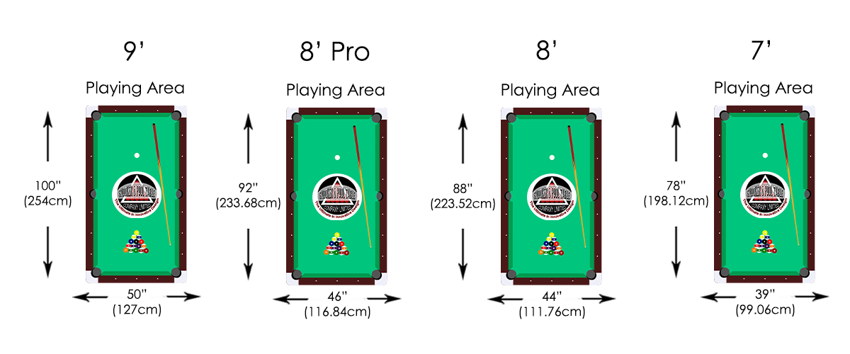 American Pool Table Size Guide